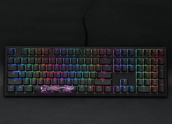 Produktbild Ducky Shine 7 PBT Gaming Tastatur, MX-Blue, RGB LED - blackout (US) (US, Kabelgebunden)