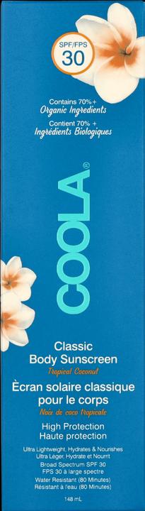Actual product image Coola Suncare Classic Lotion Tropical Coconut (Sun cream face, SPF 30, 148 ml, 148 g)