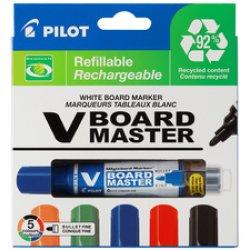Etichetta energetica Pilot Pennarello per lavagne bianche V BOARD MASTER, punta tonda, confezione da 5 pezzi, diametro punta: (4.50 mm, 5 x)