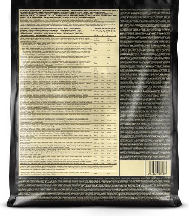 Immagine prodotto Optimum Nutrition Massa seria (Biscotti e panna, 1 pz., 5450 g)