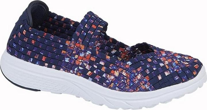 Boulevard Dek Elastik Interlace Riemen Schuhe