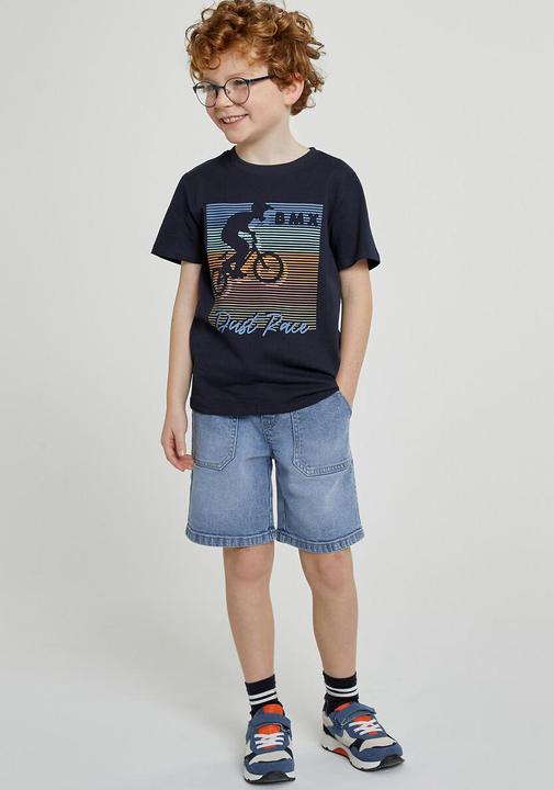 Produktbild La Redoute Collections Jeans-Bermudas mit Bindebändern (128)