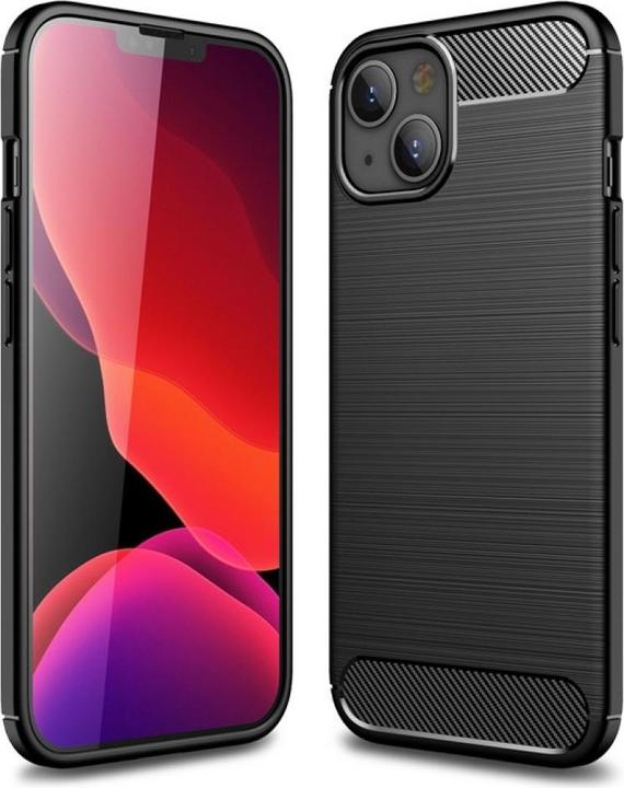Actual product image Screenguard Carbon Brushed Soft TPU Case (Apple iPhone 13)