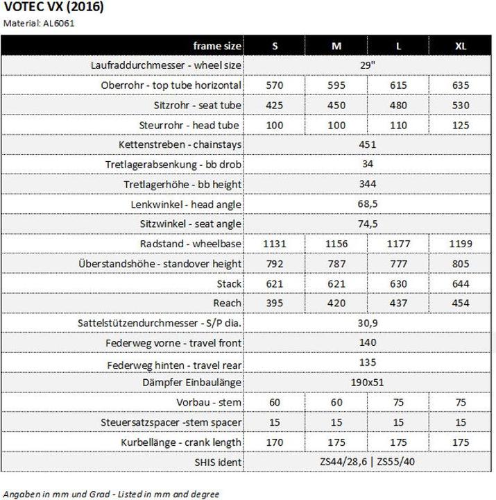 Produktbild Votec VX Comp - Trail Fully 29" - (45 cm)