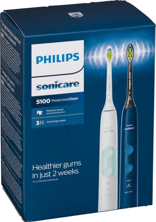 Produktbild Philips Sonicare ProtectiveClean 5100 Doppelpack (Schallzahnbürste)