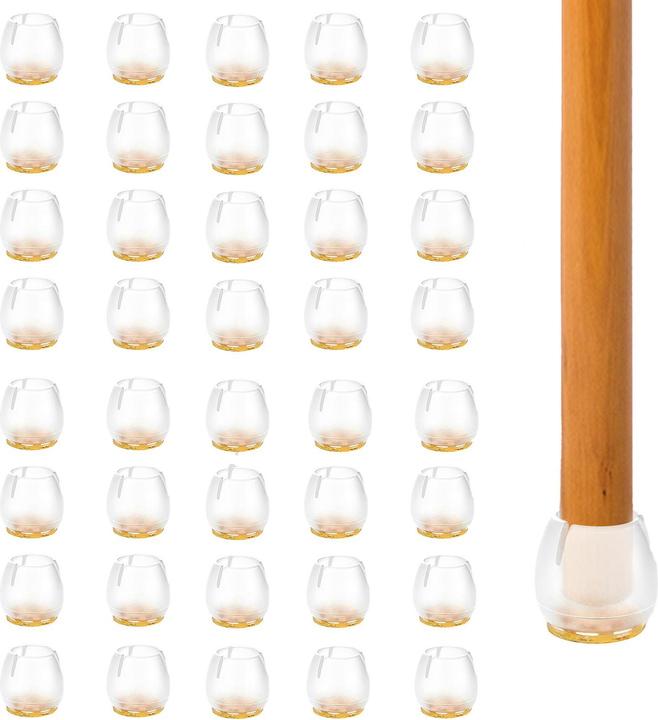 Actual product image Intirilife Chair base caps (Plug-in gliders, 40 Piece)