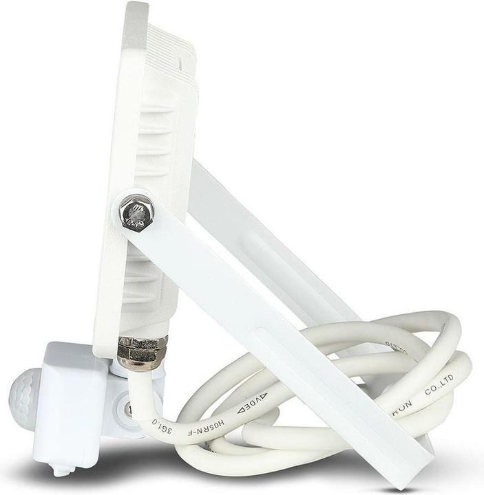 Actual product image V-TAC VT30SW 30W LED Sensor Floodlight SAMSUNG Chip Switch-off Function White Housing 6400K (2400 lm, IP65)