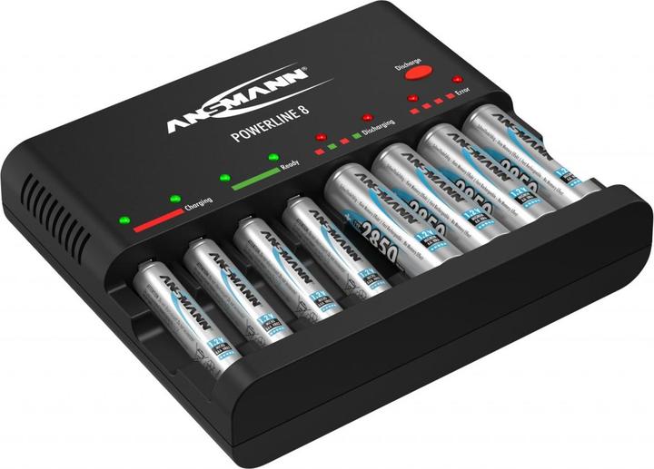 Produktbild Ansmann Ladegerät Powerline 8 für 1-8 AA / AAA Akkus (AA, AAA)