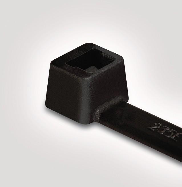 Produktbild HellermannTyton Cable Tie UV-resistent T40R-PA66W-BK-100 (Kunststoffkabelbinder, 175 mm, 100 Stk.)