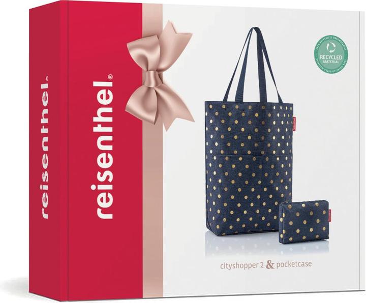 Actual product image reisenthel cityshopper 2 set #1 metallic dots blue