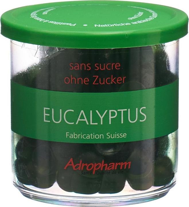 Produktbild Adropharm Eukalyptus ohne Zucker reizlindernde Pastillen Pastillen (1 Stück)