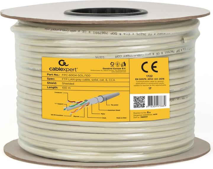 Actual product image Gembird Network cable (F/UTP, CAT6, 100 m)