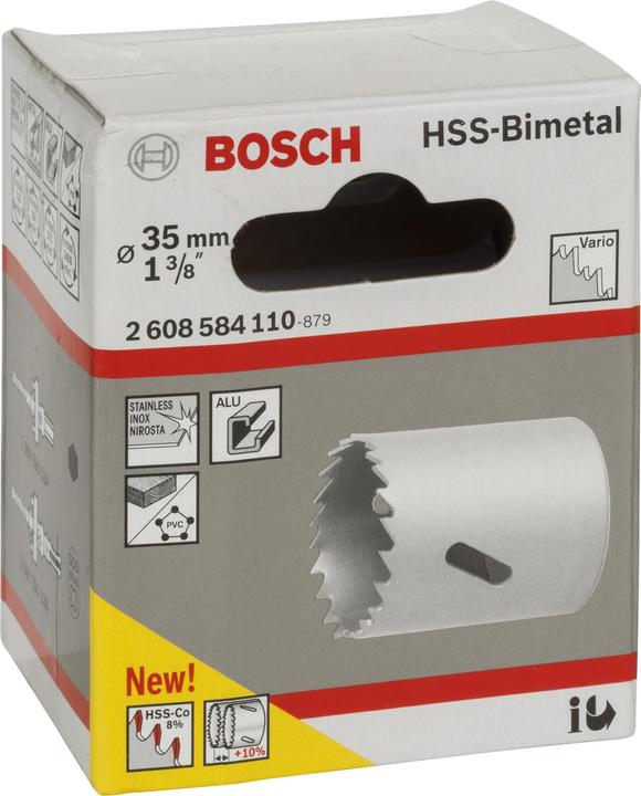 Produktbild Bosch Professional Zubehör Lochsäge HSS-Bimetall für Standardadapter, 35 mm, 1 3/8-Zoll (35 Millimeter)