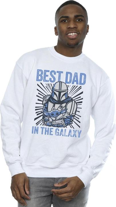 Produktbild Star Wars Mandalorian Best Dad Galaxy Sweatshirt (M)