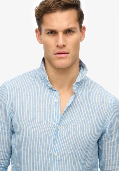 Produktbild Superdry VACATION L/S LINEN SHIRT Heren Overhemd (S)