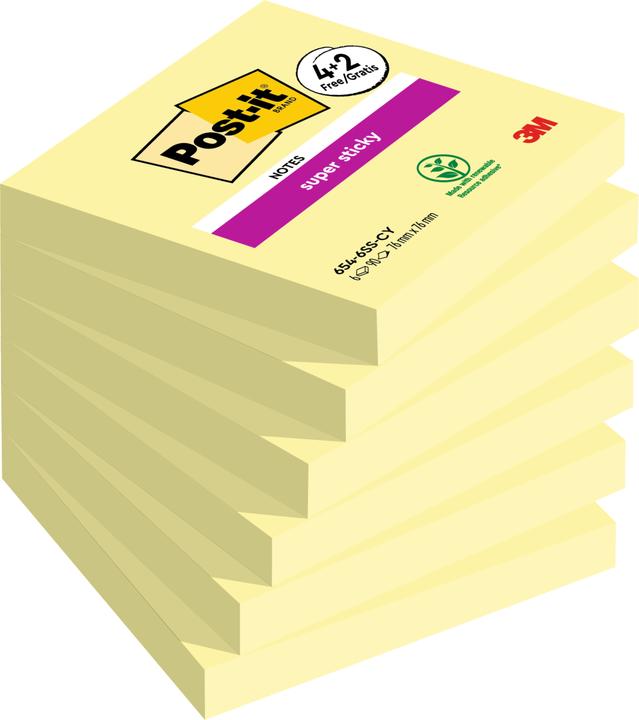Image du produit Post-it Super Sticky (76 x 76 mm)