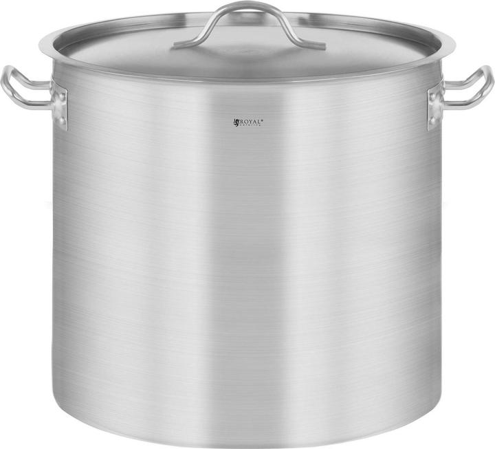 Produktbild Royal Catering Kochtopf Induktion 17 Liter Kochtopf + Deckel Suppentopf Rostfrei Topf Eintopf (30 cm, Kochtopf, Edelstahl)