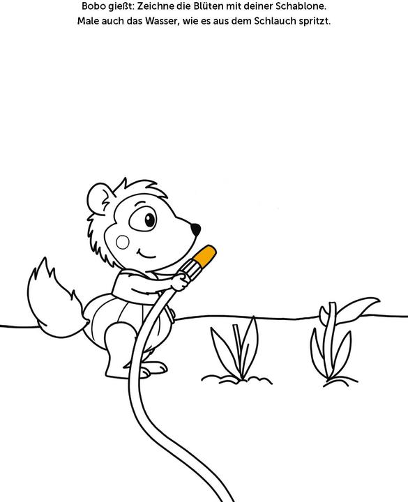 Image du produit Bobo Siebenschläfer Malbuch mit Schablone. Zeichnen und Malen für Kinder ab 4 Jahren