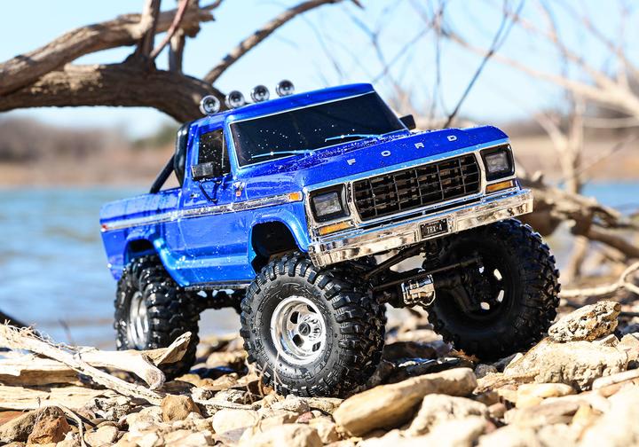 Actual product image Traxxas TRX-4 79 Ford F150 High-Trail 1/10 Crawler RTR blue Brushed, without battery and charger (RTR Ready-to-Run)