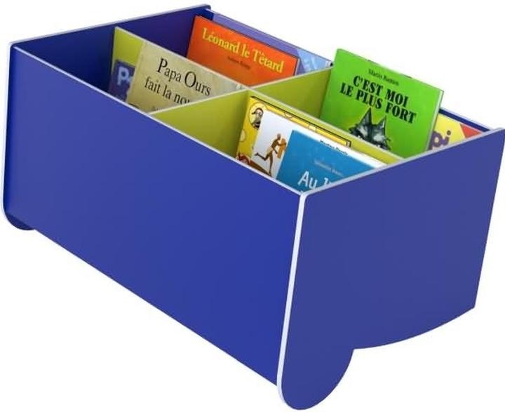 Paperflow Inclined plastic school book box blue/yellow-green