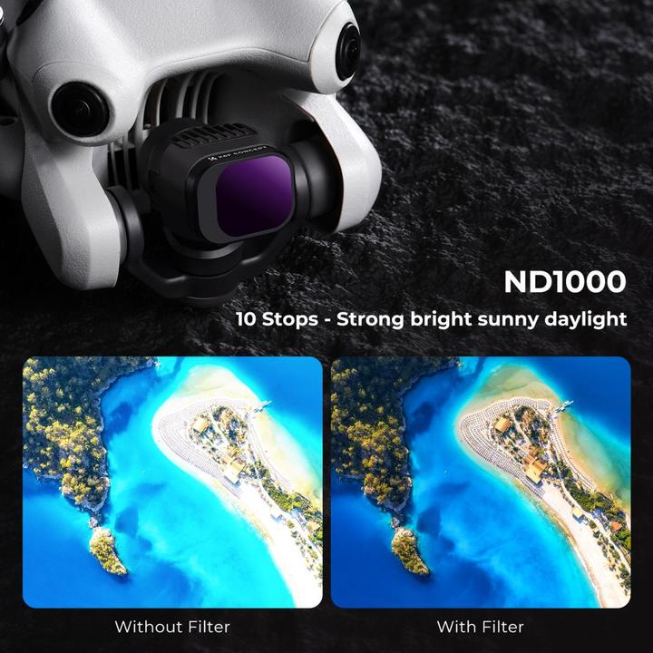 Immagine prodotto K&F Concept Filtro ND1000 per DJI Mini 4 Pro (Filtri per droni, DJI Mini 4 Pro)