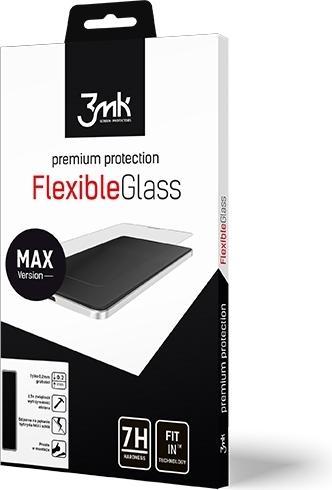 Produktbild 3MK FlexibleGlass Max LG Q70 czarny/black, Szkło Hybrydowe z wzmocnionymi krawędziami (1 Stück, LG Q70)