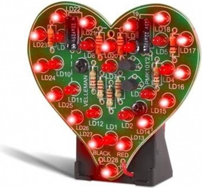 Actual product image Whadda Kit flashing heart