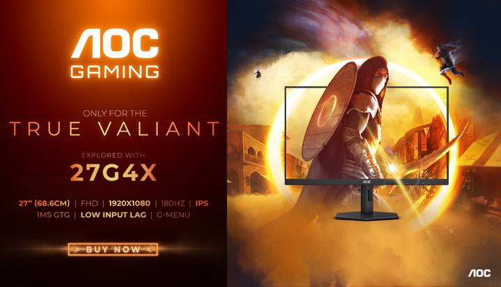 Actual product image AOC 27G4X (1920 x 1080 pixels, 27")