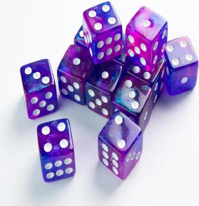 Produktbild Gamegenic Set de 12 Dés D6 - Galaxy Series : Nebula