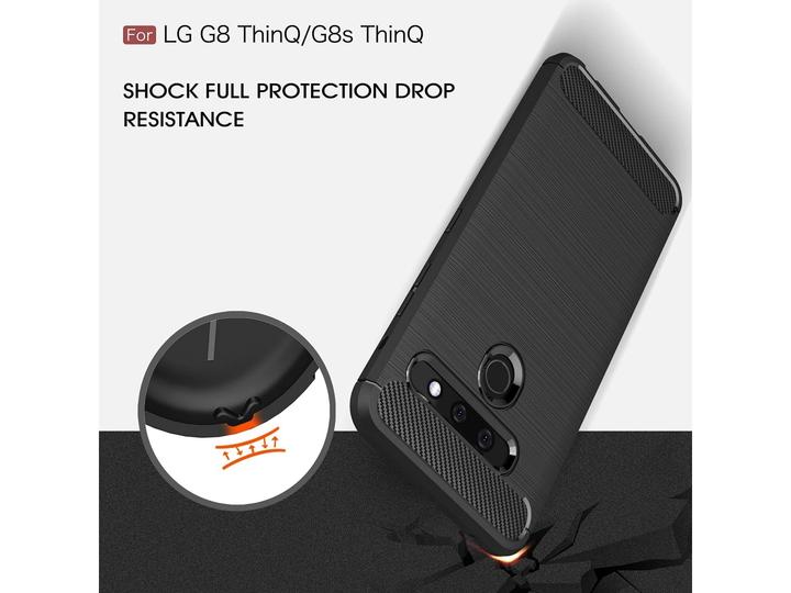 Produktbild Screenguard LG G8S ThinQ Hülle Carbon Brushed Soft TPU (LG G8s ThinQ)