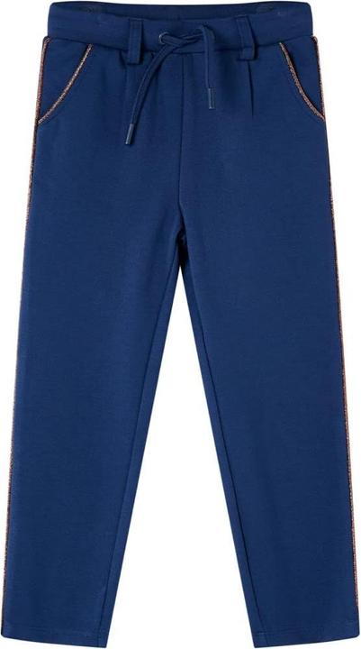 Actual product image VidaXL Children's trousers with drawstring navy blue 128,colour (128)
