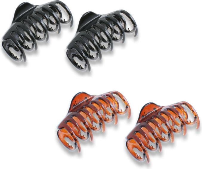 Immagine prodotto Trisa Fermaglio per capelli rotondo grande 80 mm nero 2 pz. (2 pz.)
