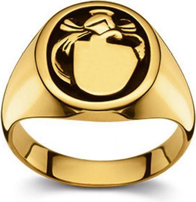 Actual product image Muau Coat of arms ring (54, 750/18 K Gold)