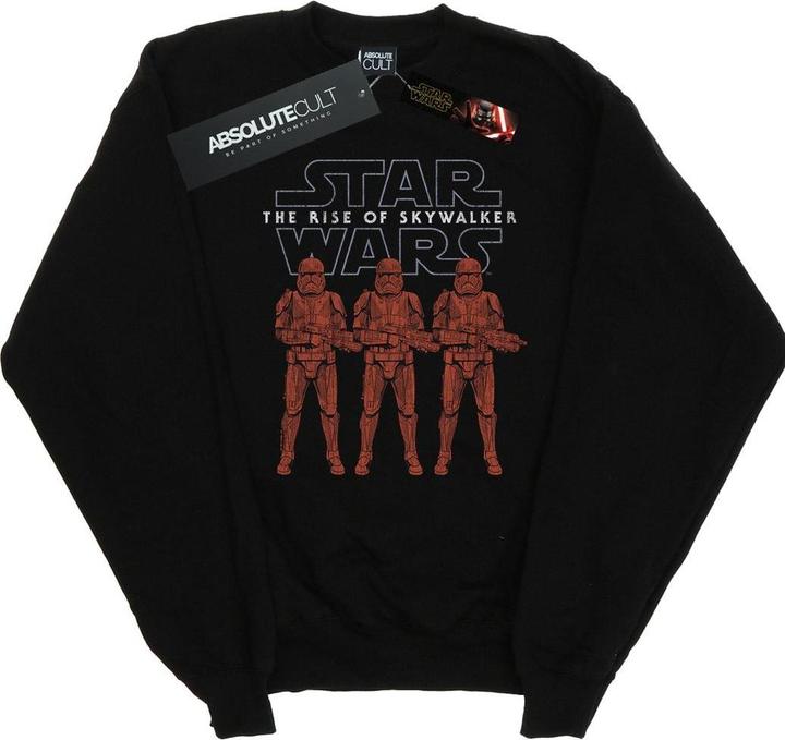 Actual product image Star Wars Mens The Rise Of Skywalker Stormtrooper Colour Line Up Sweatshirt (L)