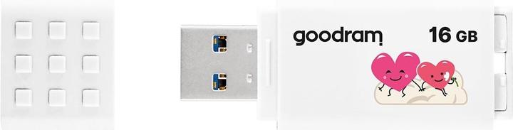 Image du produit Goodram Pendrive UME3-0160W0R11-V (16GB USB 3.0 kolor biały) VALENTINE (16 Go, USB-A)