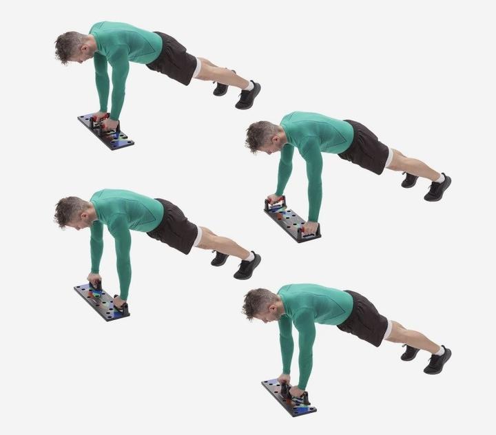Produktbild HMS Pu10 Rot Multifunktionales Push-Up-Board