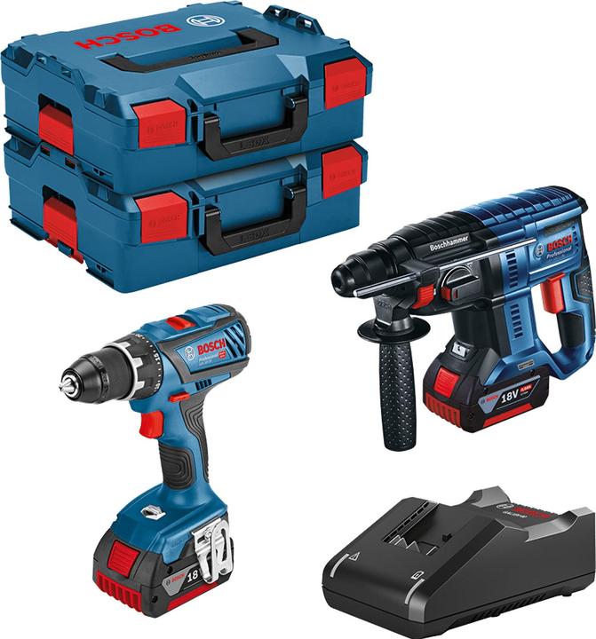 Actual product image Bosch Professional GSR 18V-28 + GBH 18V-21 (2x4.0Ah. L (Rechargeable battery operated)