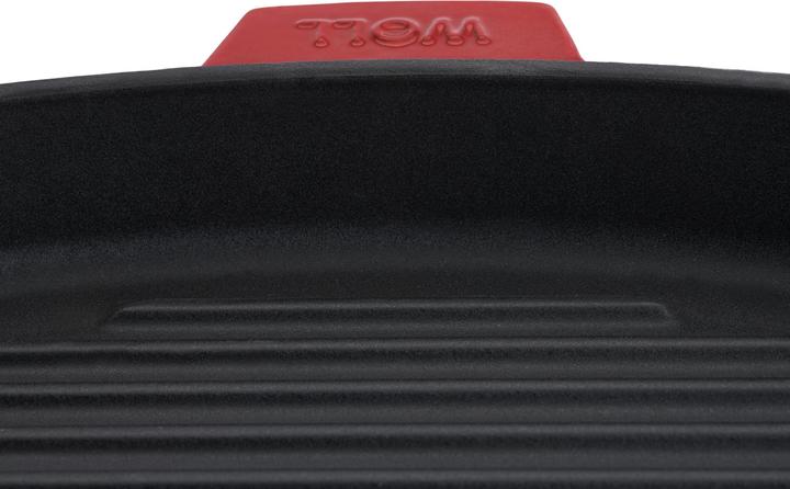 Produktbild Woll Grillpfanne Iron mit Steakpresse Chili (28 cm, Grillpfanne, Gusseisen)