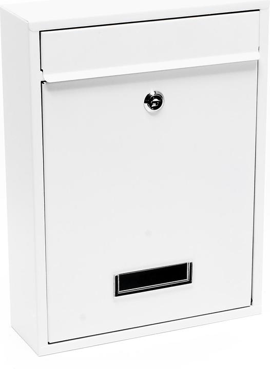 Wiltec Briefkasten V10 Postkasten Namensschild 2 Schlüssel Stahl