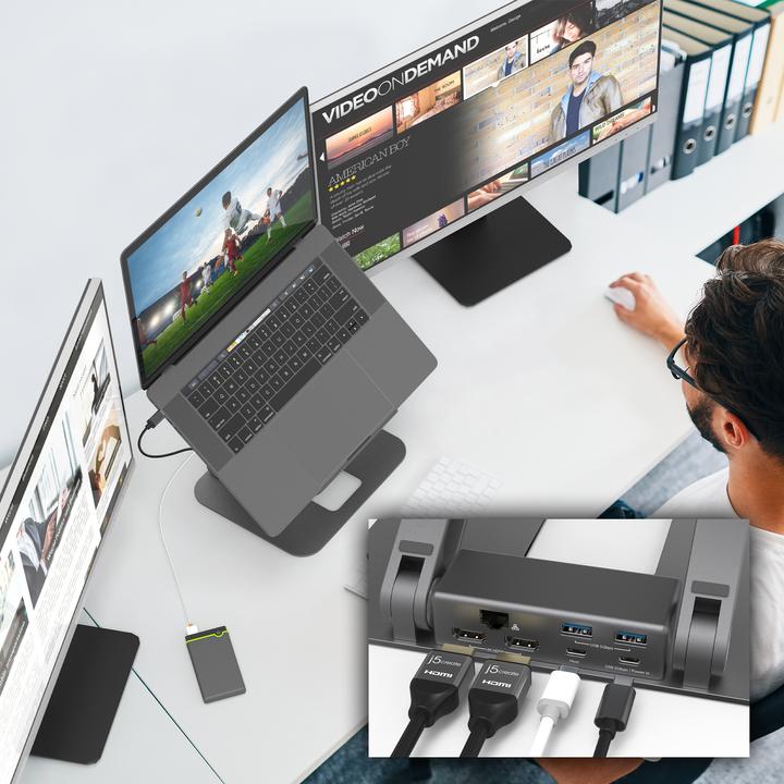 Image du produit j5Create JTS427 (USB-C, Thunderbolt, 2 Ports)