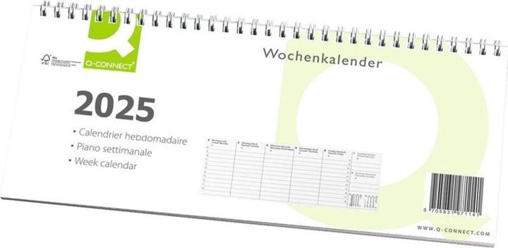 Produktbild Q-Connect Wochenplaner (30 x 11.4 cm, Harter Einband, Deutsch, Englisch, Italienisch, Französisch)