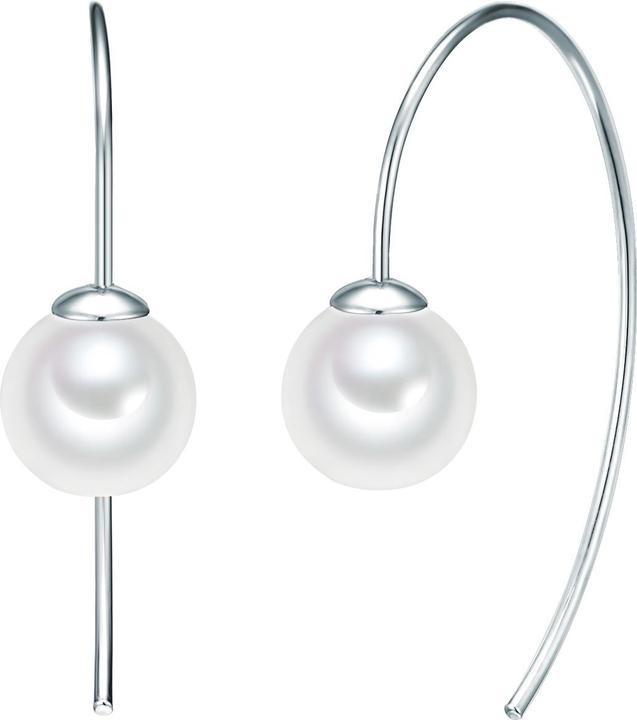 Lulu & Jane Damen Messing Muschelkernperle silber - 29539 (Messing)
