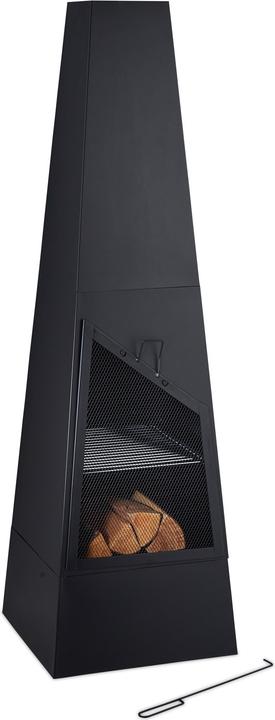 Actual product image Relaxdays Garden fireplace