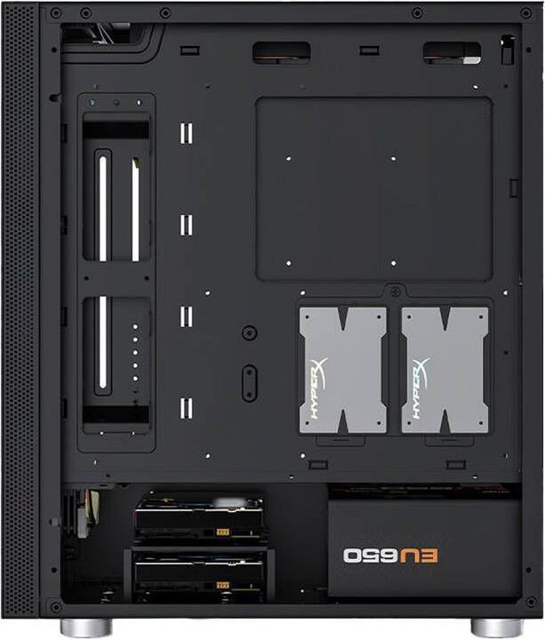Actual product image Darkflash Tech DK210 Graffiti Computer Case (black) (mATX, Mini-ITX, ATX, E-ATX)