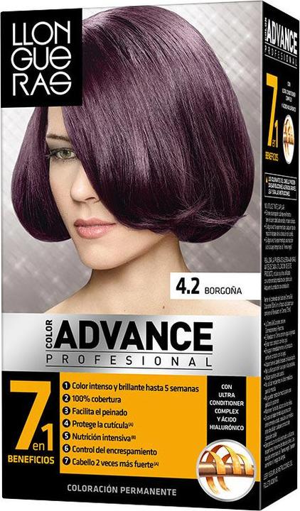 Actual product image Llongueras COLOR ADVANCE #4,2-borgoña (4.2)