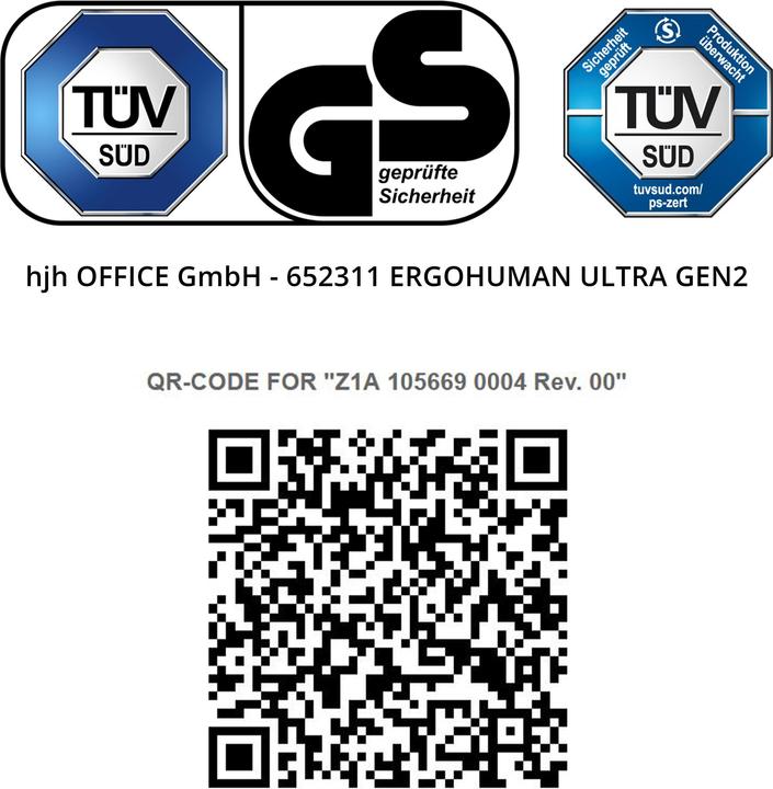 Produktbild Hjh Office Ergohuman Ultra Gen2