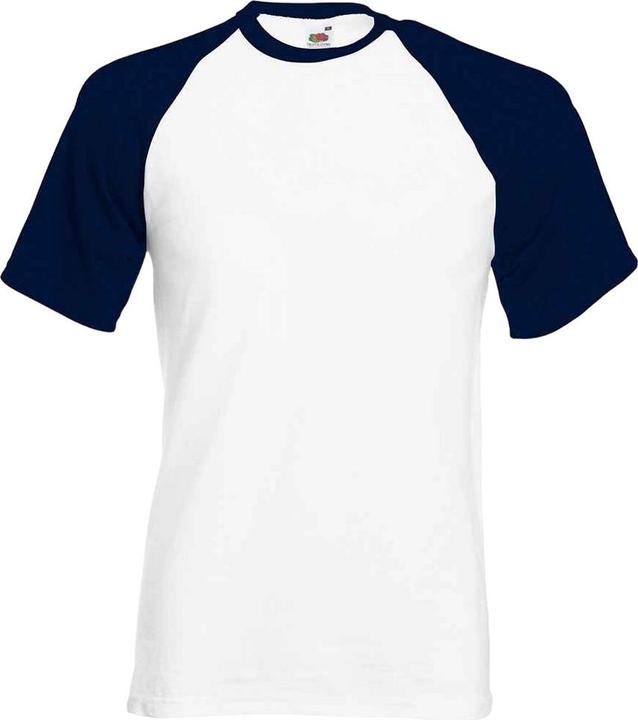 Actual product image Fruit of the Loom Unisex Adult Contrast Panel Baseball T-Shirt (XXL)