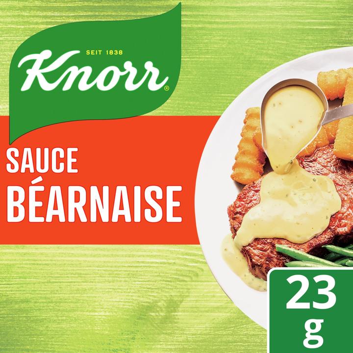 Immagine prodotto Knorr Sacchetto di salsa Béarnaise, godimento cremoso con erbe, salsa Bearnaise ideale con pollame e pesce (23 g)