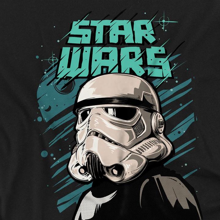 Actual product image Star Wars Unisex Adult Street Glare Stormtrooper T-Shirt (L)