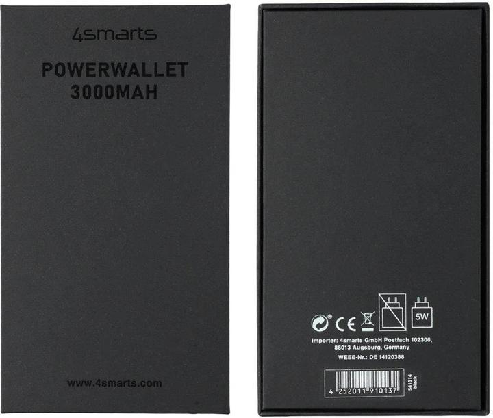 Produktbild 4smarts Powerbank PowerWallet 3000mAh (3000 mAh, 10 W, 11.10 Wh)
